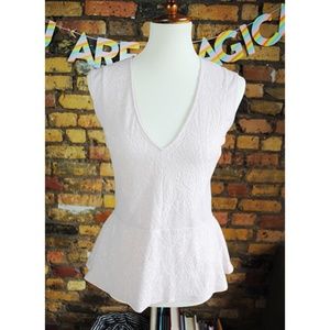 BCBG MAXAZRIA Peplum Top